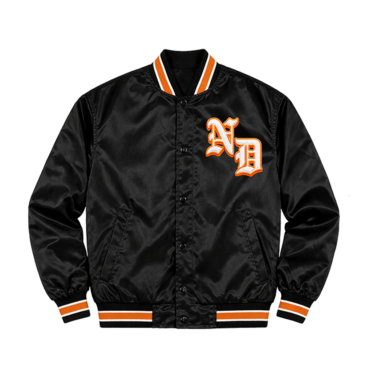 [明日図書館 ] LMC - SPLICED TRKR BOMBER No Doubt Residency 2026 Bomber Jacket - Black and Orange