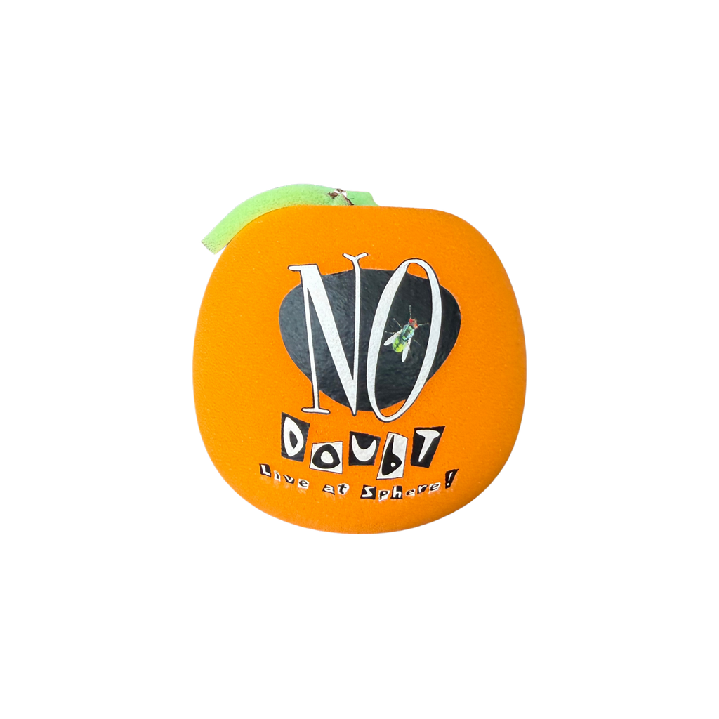 Orange foam ball featuring a No Doubt logo and "Live At Sphere" printed on one side.