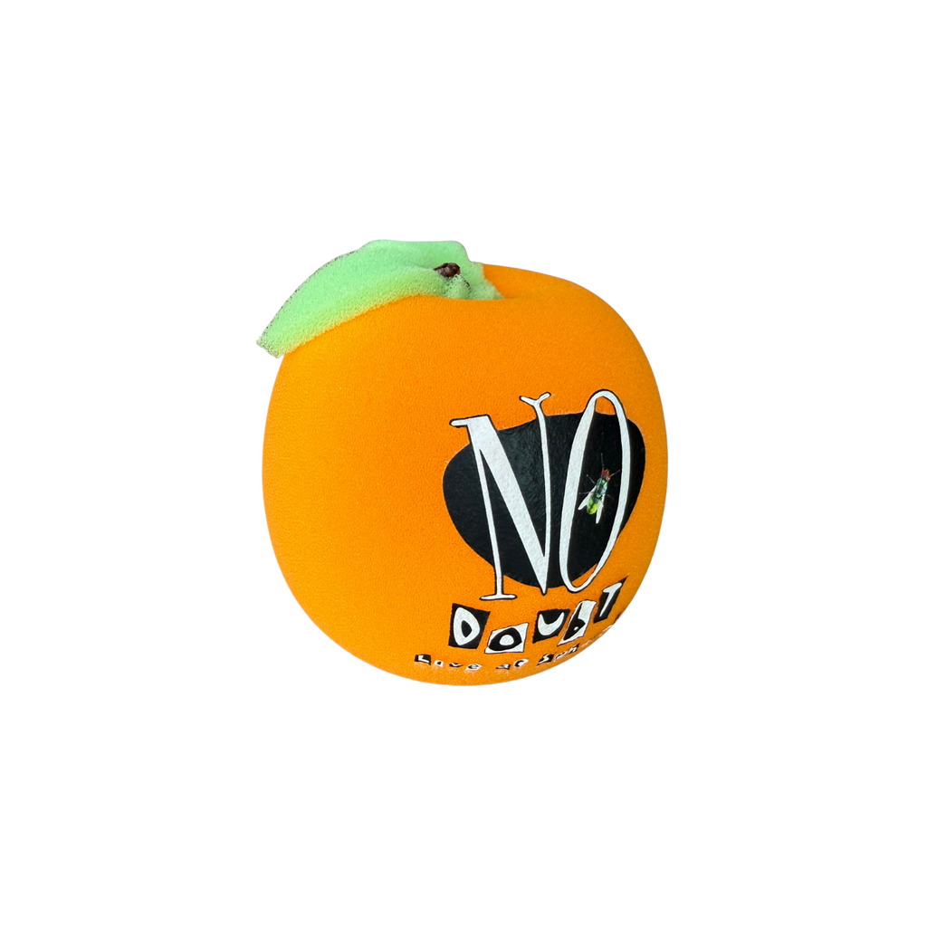 Orange foam ball featuring a No Doubt logo and "Live At Sphere" printed on one side.