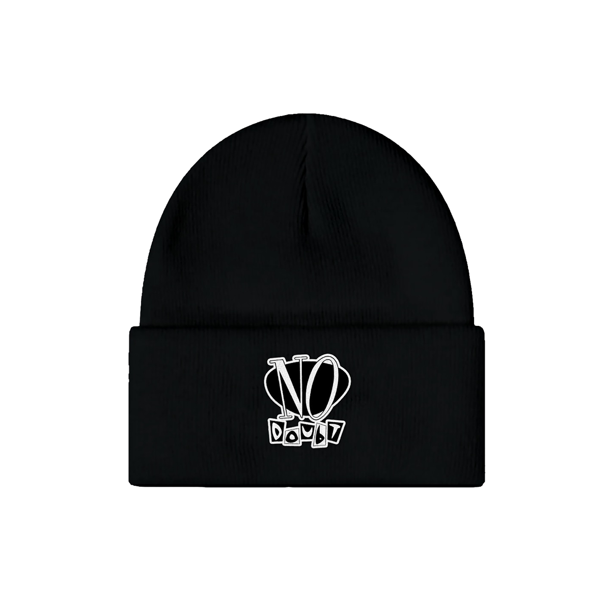 Black beanie with No Doubt logo on front.