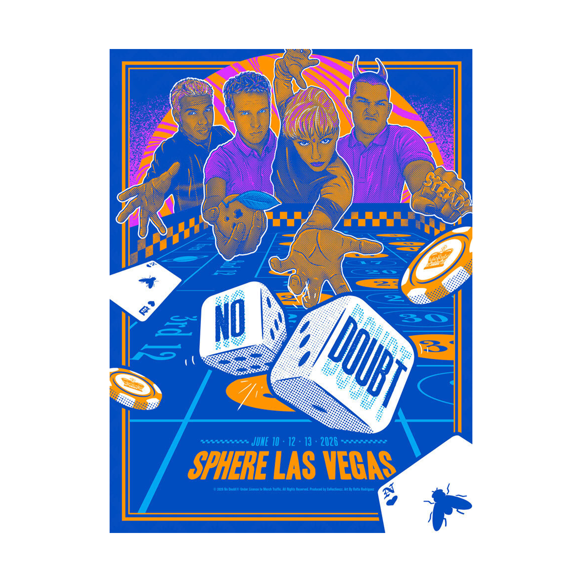 Poster features custom artwork from No Doubt Sphere Las Vegas Week 6.